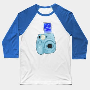 Blue Film Camera Baseball T-Shirt